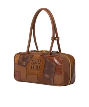 Beau皮革拼貼手袋