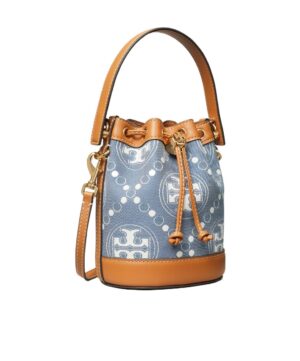 T MONOGRAM 牛仔迷你水桶包