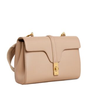 徽標皮質單肩包