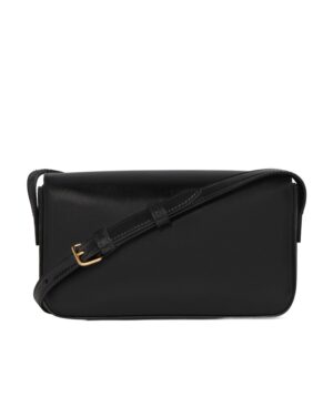 CLAUDE 亮面小牛皮肩背包