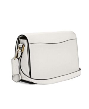 徽標翻蓋單肩包