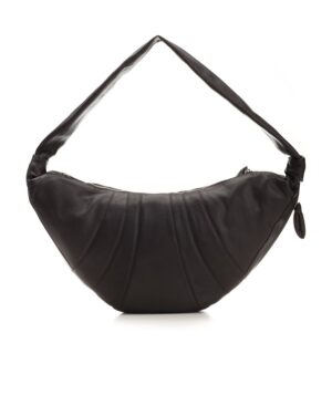 大號拉鍊牛角單肩包