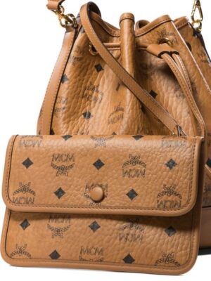 徽標印花單肩包