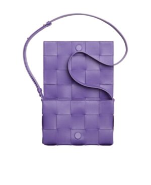 徽標編織單肩包