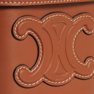 CUIR TRIOMPHE小號光滑牛皮革BOX手提包