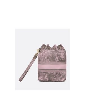 圖案抽繩手拿包