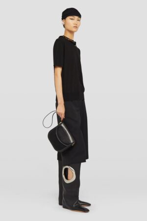 中號徽標單肩包