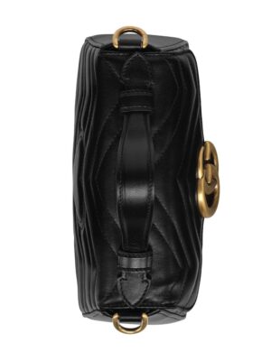 黑色GG Marmont系列迷你手提包