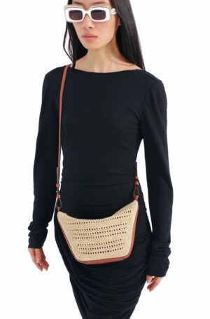 迷你編織單肩包