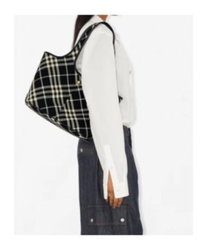 小號格紋托特包