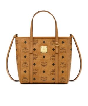 迷你Toni Visetos頂部拉鍊單肩包