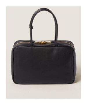 徽標拉鍊手提包