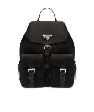 Re-Nylon徽標小號雙肩包