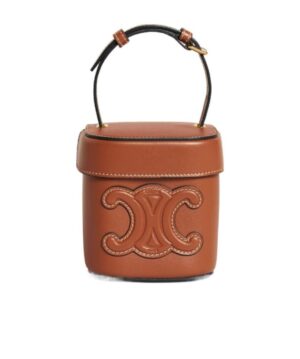 CUIR TRIOMPHE小號光滑牛皮革BOX手提包