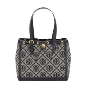 深藍色徽標手提包