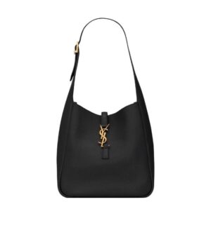 小號 LE 5 À 7 柔軟小粒面皮革單肩包