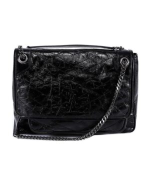 大號NIKI褶皺絎縫單肩包