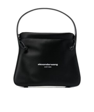 ryan 尼龍和皮質小號單肩包