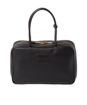 徽標拉鍊手提包