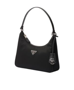 迷你Re-Edition Re-Nylon銀色徽標手提包