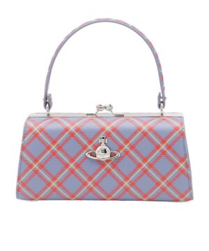 格紋手提包